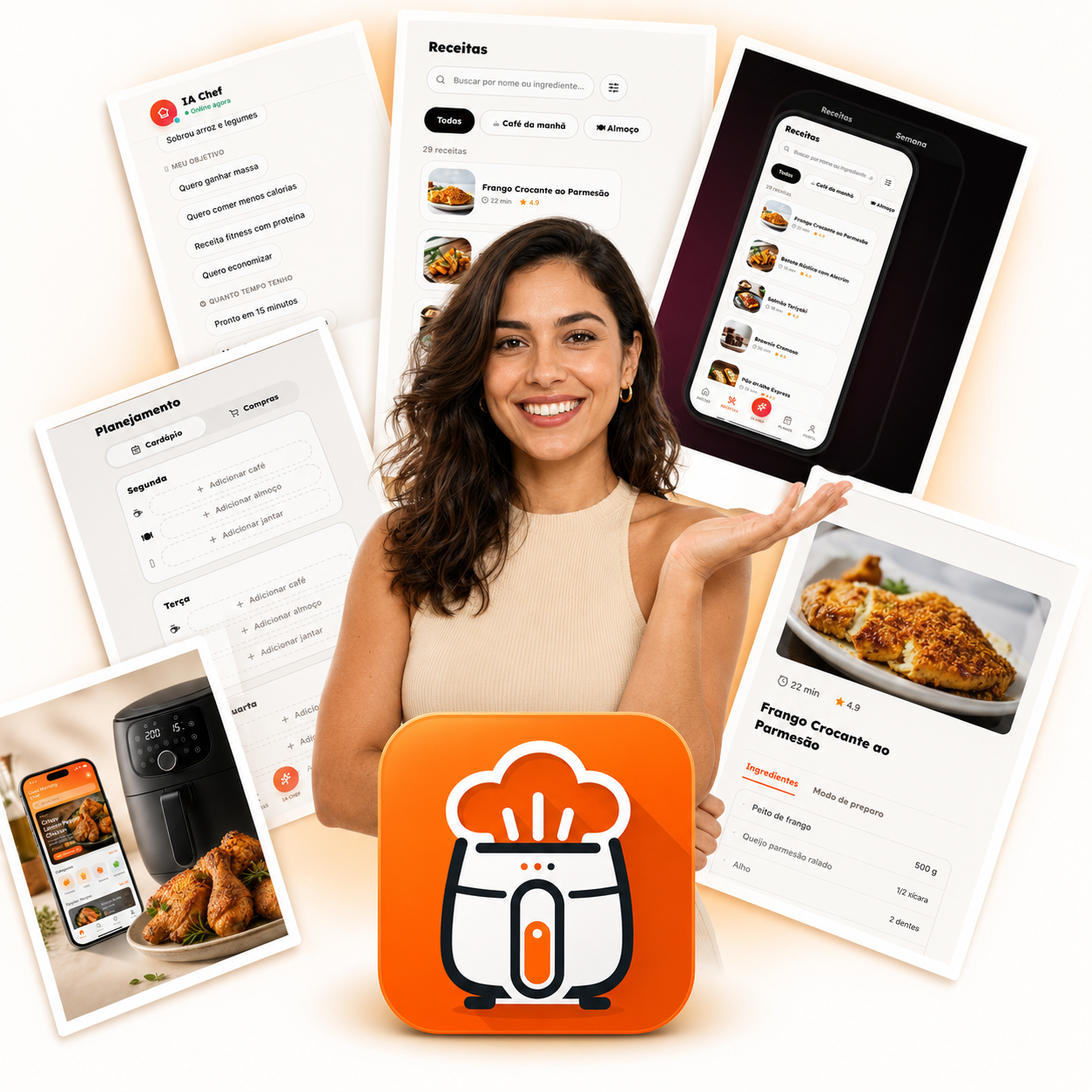 AirChef — IA que cria receitas para Air Fryer